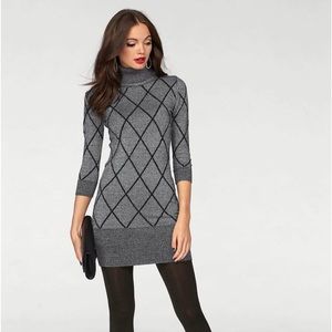 Venus turtle neck sparkle dress, size small